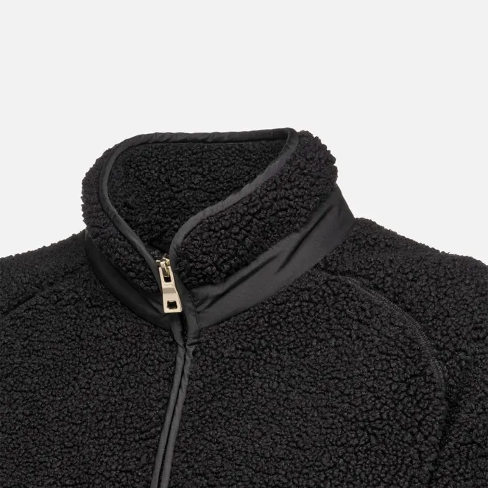 Woman Geox Sweatshirts And Hoodies SWEATER WOMAN Black Sweatshirt Black