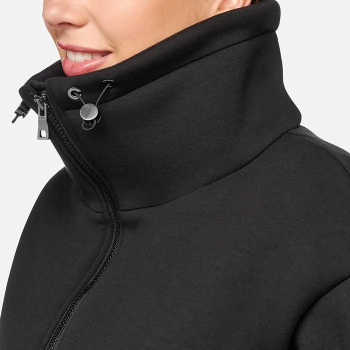 Woman Geox Sweatshirts And Hoodies SWEATER WOMAN Black Sweatshirt Black