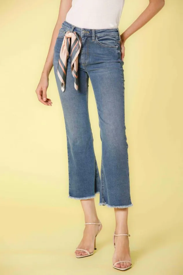 Woman Olivia 5 Pockets Pants In Denim With Trumpet Hem Slim Mason039s Pants