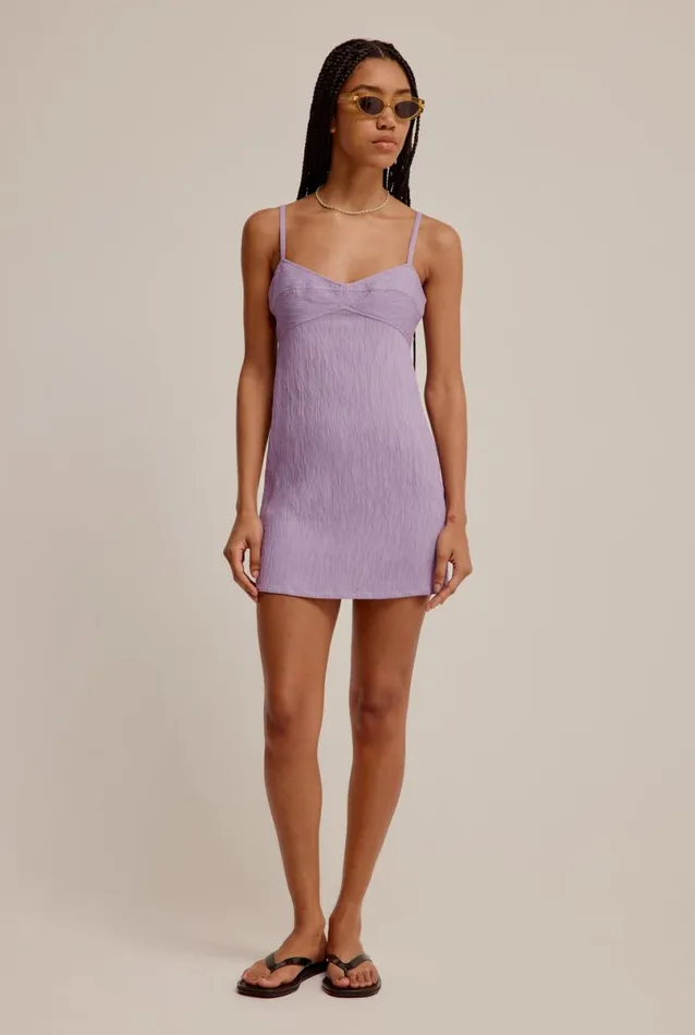 Woman Venroy Dresses Panelled Crinkle Mini Dress
