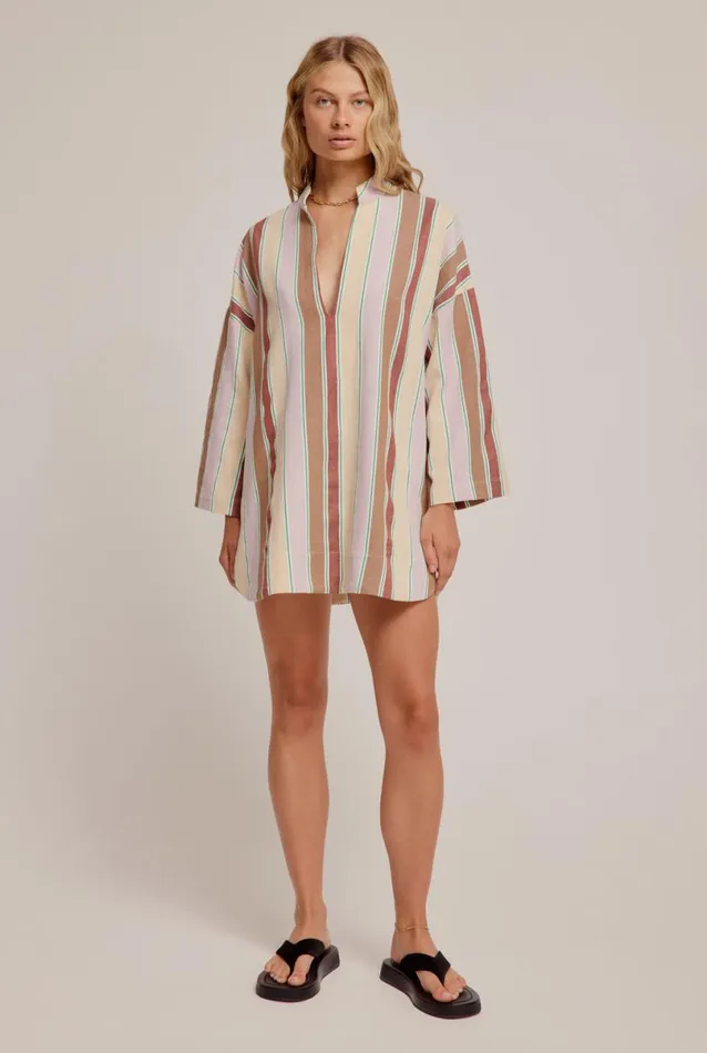 Woman Venroy Dresses Woven Stripe Tunic