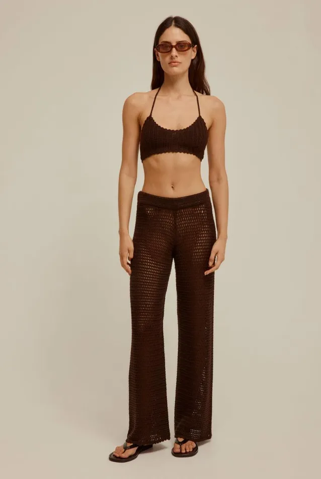 Woman Venroy Knitwear Crochet Bra