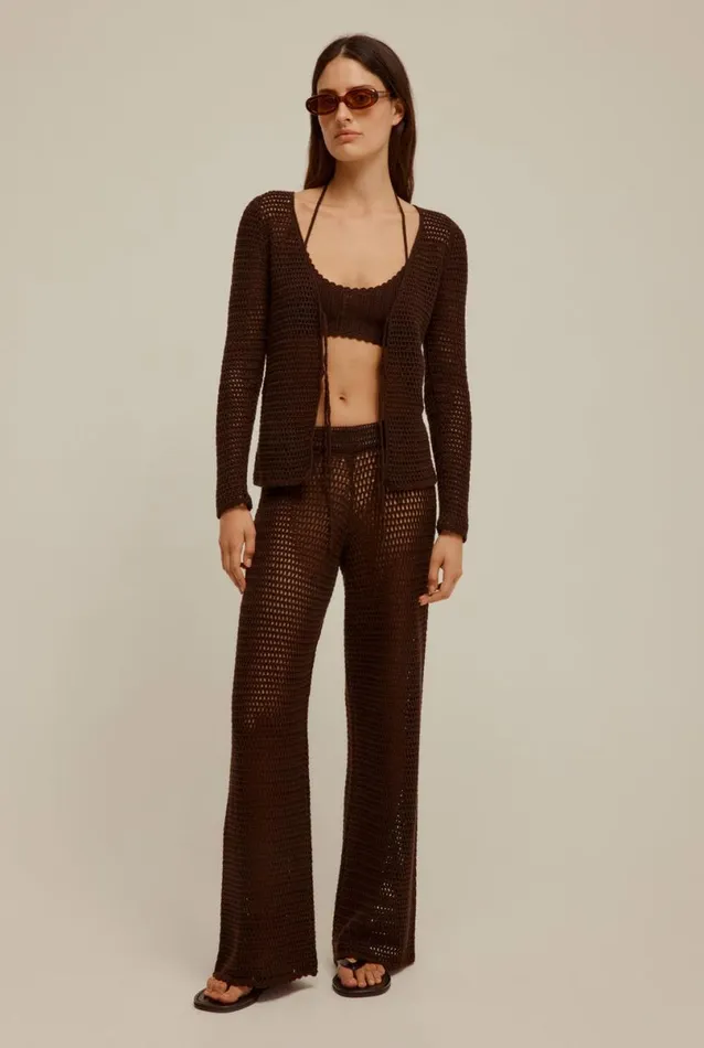 Woman Venroy Knitwear Crochet Bra