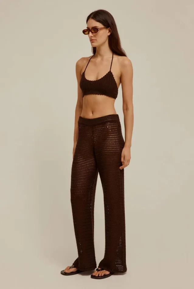 Woman Venroy Knitwear Crochet Bra
