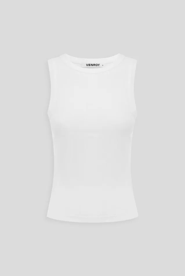 Woman Venroy Tops Crew Neck Jersey Rib Tank