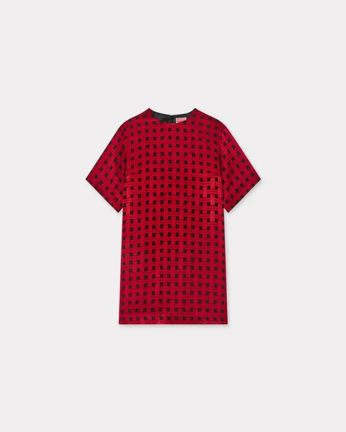 Women 039KENZO Weave039 Dvor Dress Tshirt Cherry Kenzo Dresses And Skirts