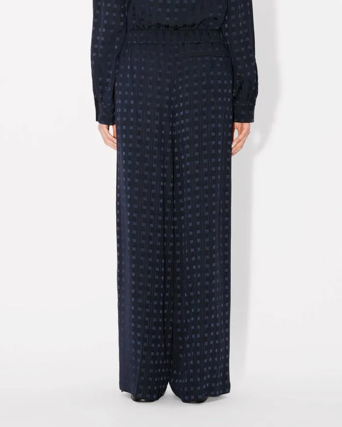 Women 039KENZO Weave039 Pajama Pants Midnight Blue Kenzo Pants And Shorts