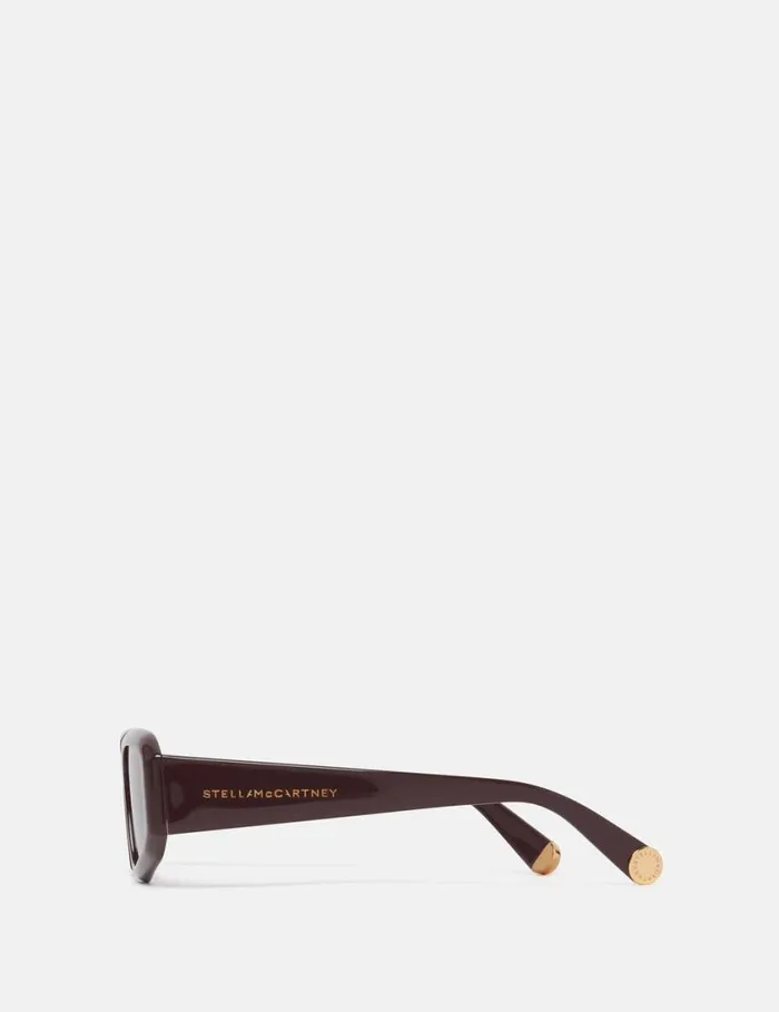 Women Abstract Rectangle Sunglasses Glossy Brown Stella McCartney Sunglasses Women Abstract Rectangle Sunglasses Glossy Brown Stella McCartney Sunglasses