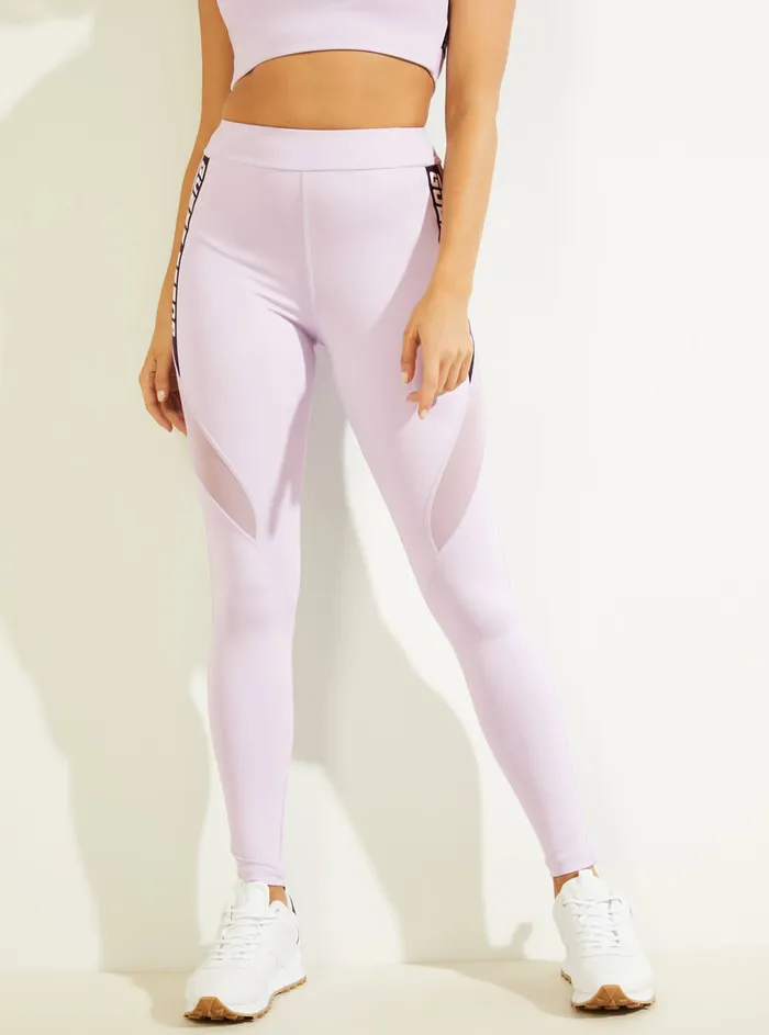Women Activewear GUESS Eco Lilac Purple Angelica Active Leggings