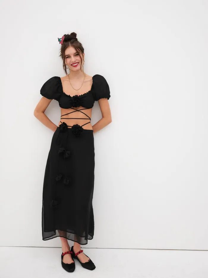 Women Adella Top Black For Love and Lemons Tops