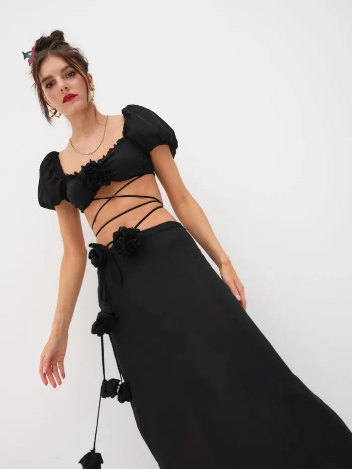 Women Adella Top Black For Love and Lemons Tops