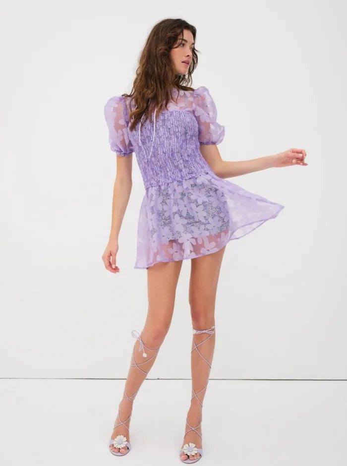 Women Ariandre Mini Dress Purple For Love and Lemons Dresses