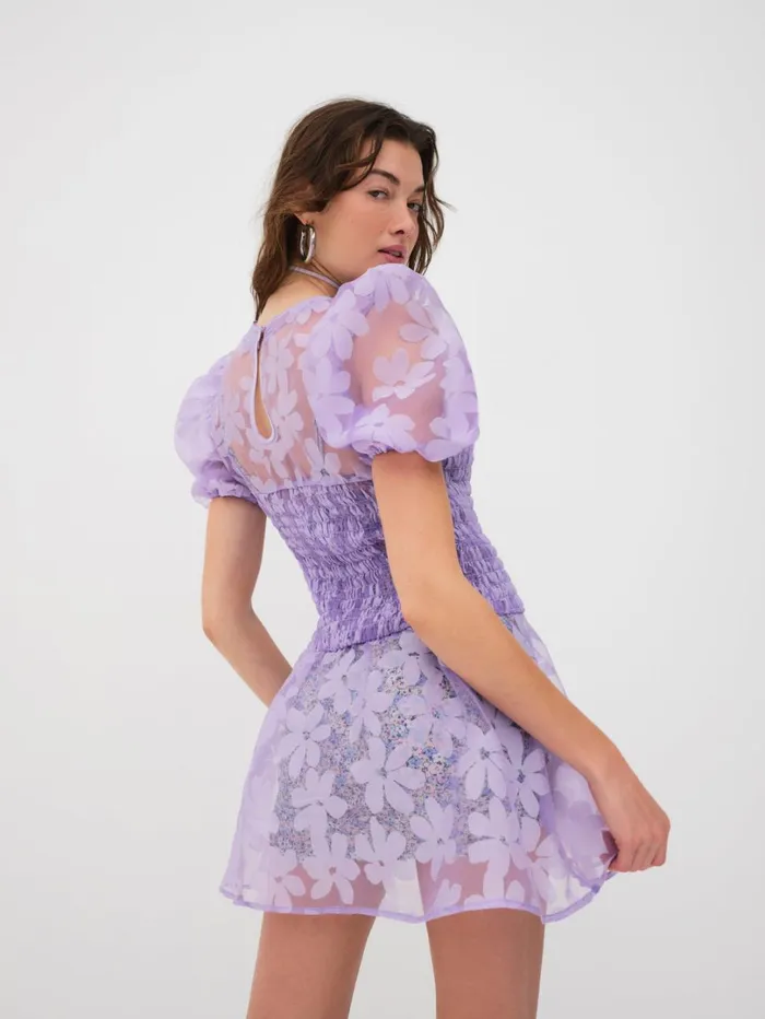 Women Ariandre Mini Dress Purple For Love and Lemons Dresses