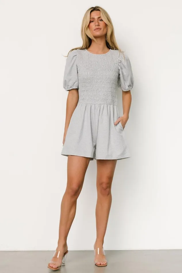 Women Beaumont Romper Heather Gray Baltic Born Jumpsuits and Rompers