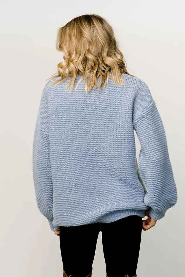 Women Bentley Chunky Knit Sweater Blue Baltic Born Sweaters