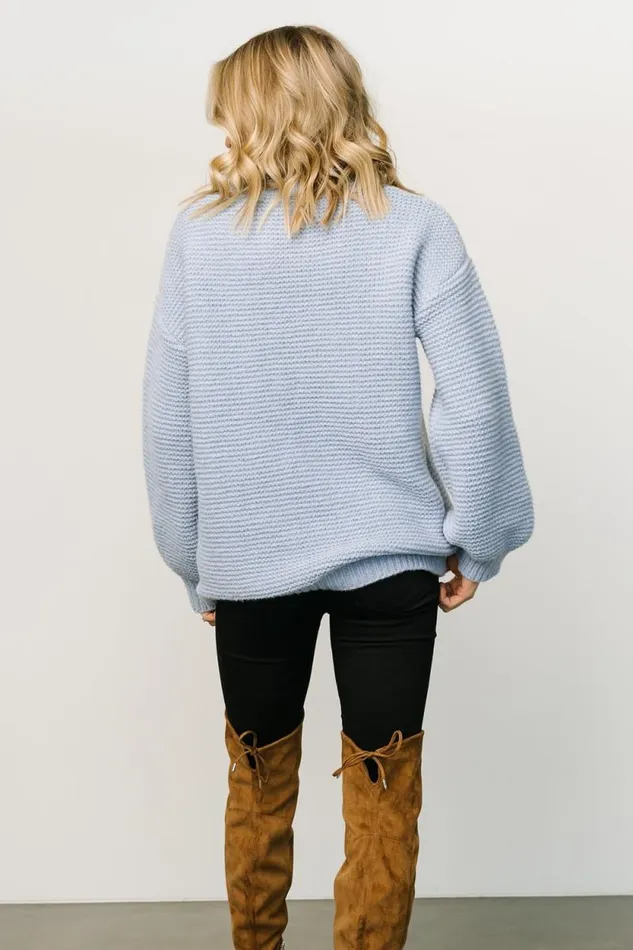 Women Bentley Chunky Knit Sweater Blue Baltic Born Sweaters