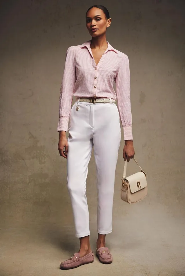 Women Bexley Cigarette Trouser White Holland Cooper Trousers