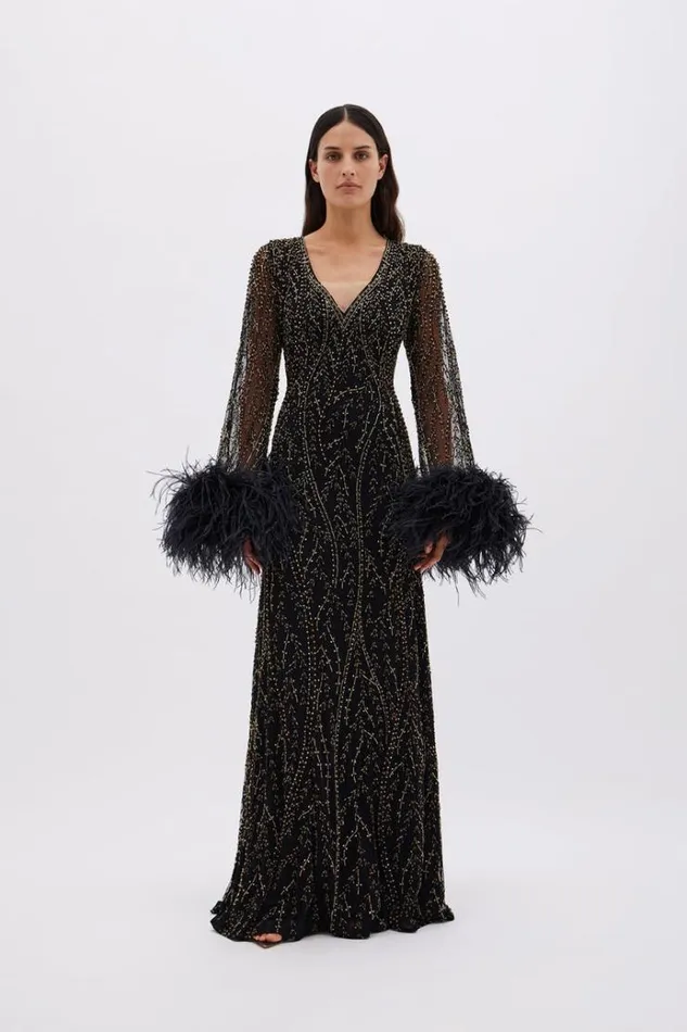 Women Black Dresses Rachel Gilbert NOWA GOWN