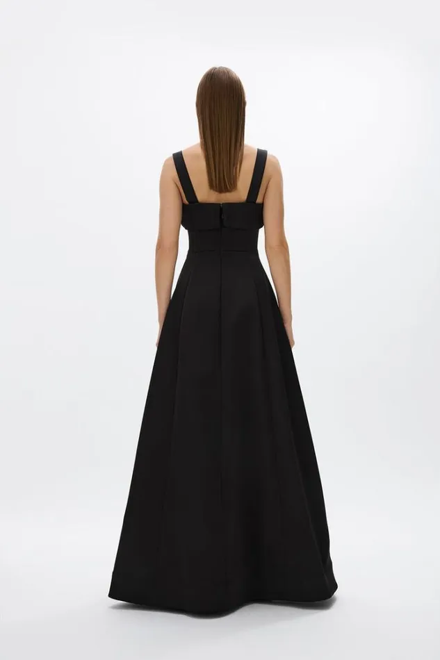 Women Black Dresses Rachel Gilbert Serra Gown Black