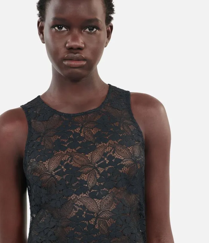 Women Black Lace Top THE KOOPLES Blouses and Shirts