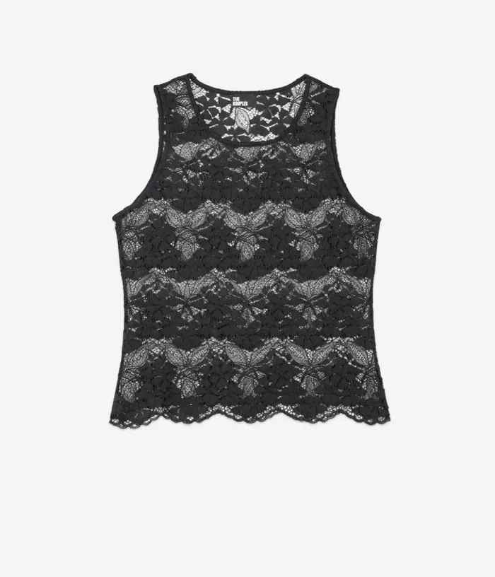 Women Black Lace Top THE KOOPLES Blouses and Shirts