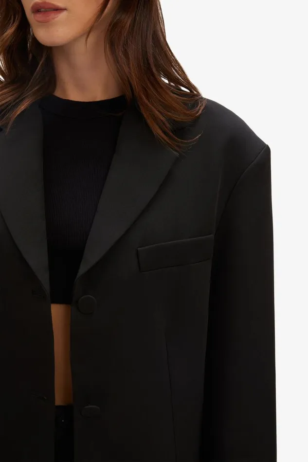 Women Blazers Bardot Akia Oversized Blazer In Black Black Women Blazers Bardot Akia Oversized Blazer In Black Black