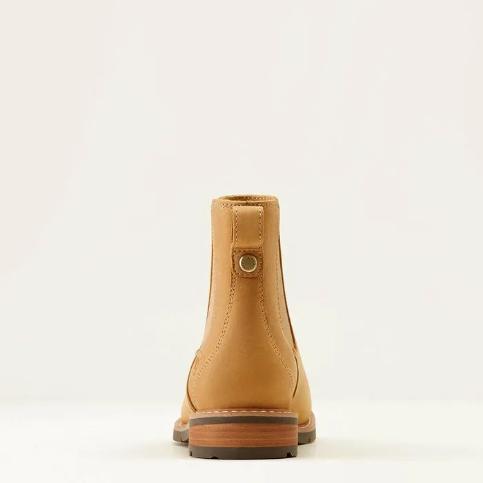 Women Booties Ariat Wexford Chelsea Boot Natural Tan