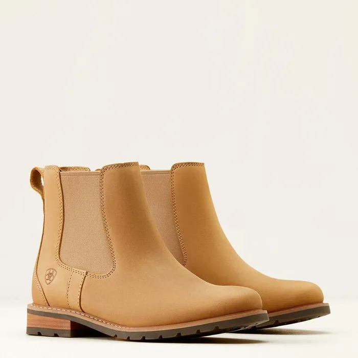 Women Booties Ariat Wexford Chelsea Boot Natural Tan