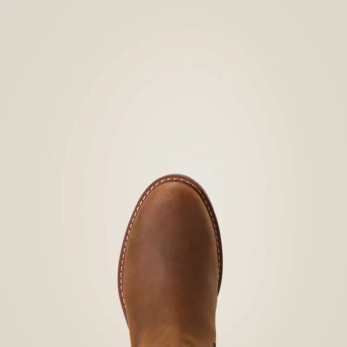 Women Booties Ariat Wexford Waterproof Chelsea Boot Weathered Brown