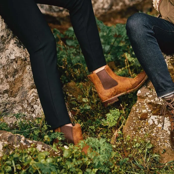 Women Booties Ariat Wexford Waterproof Chelsea Boot Weathered Brown
