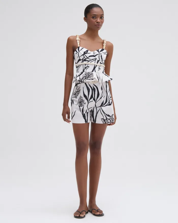 Women Bottoms PatBO IRIS SHORT Off White