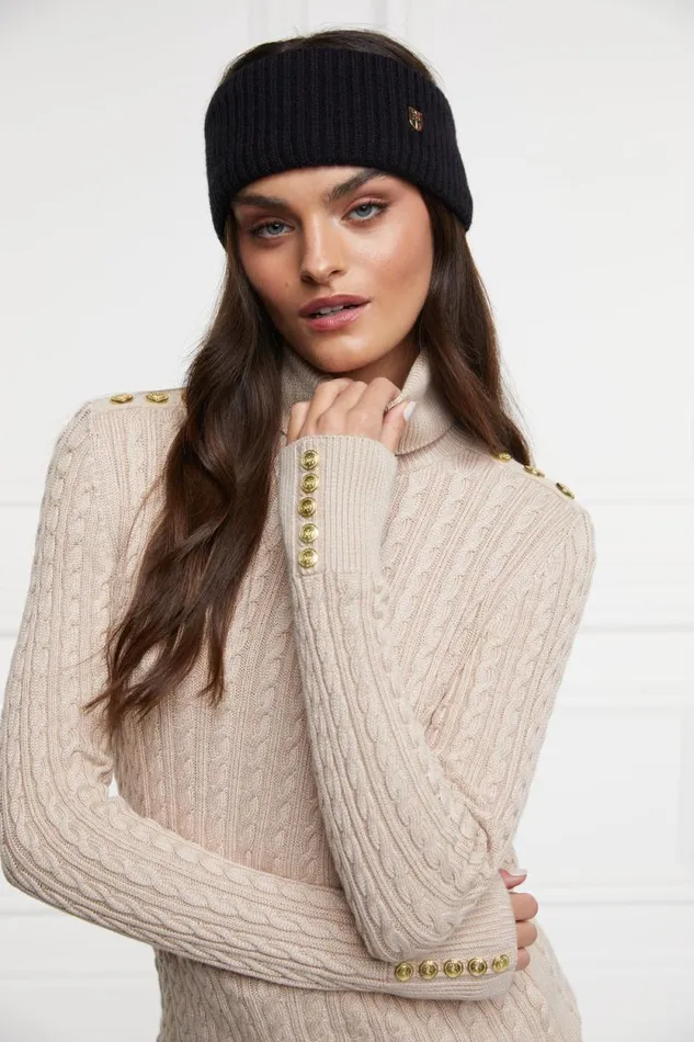 Women Burghley Headband Black Holland Cooper Hats and Headbands