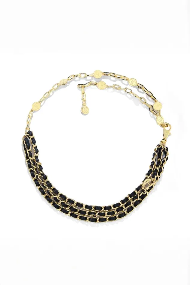 Women Chain Belt Black Gold Holland Cooper Belts