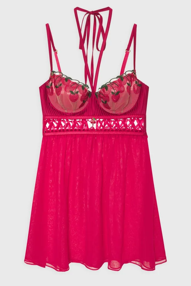 Women Cherie Slip Dress Red For Love and Lemons Lingerie Women Cherie Slip Dress Red For Love and Lemons Lingerie
