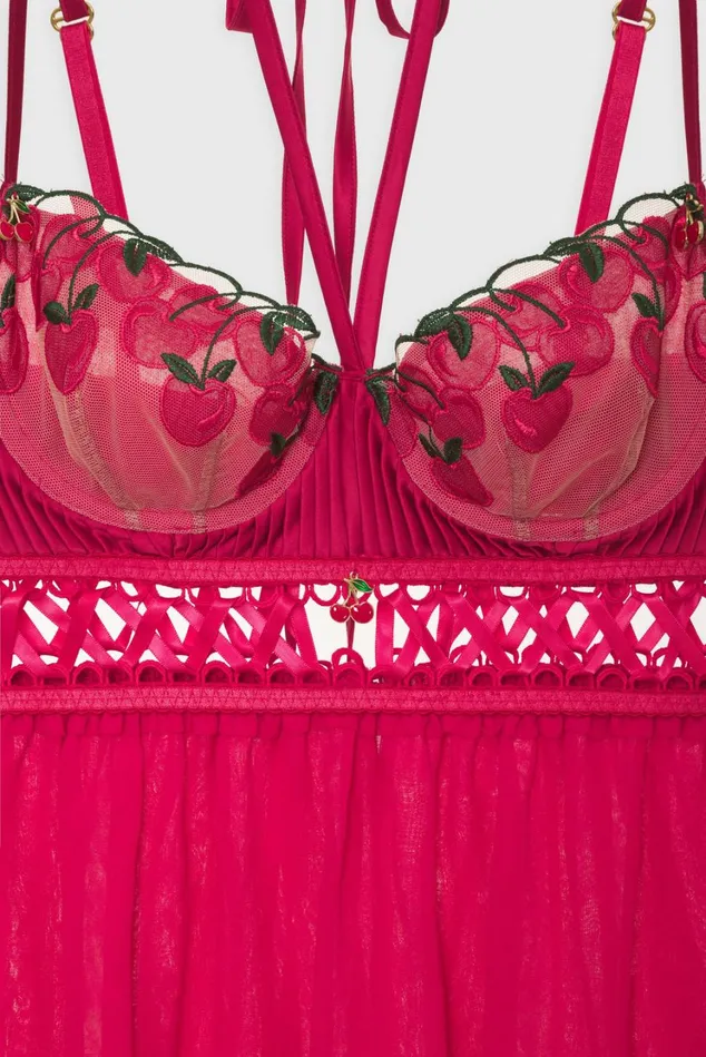 Women Cherie Slip Dress Red For Love and Lemons Lingerie Women Cherie Slip Dress Red For Love and Lemons Lingerie