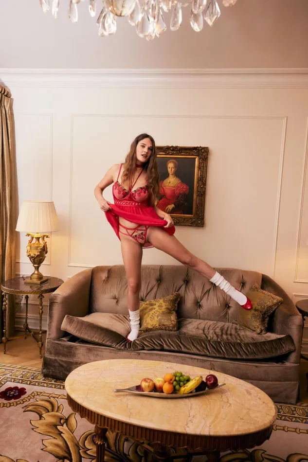 Women Cherie Slip Dress Red For Love and Lemons Lingerie Women Cherie Slip Dress Red For Love and Lemons Lingerie