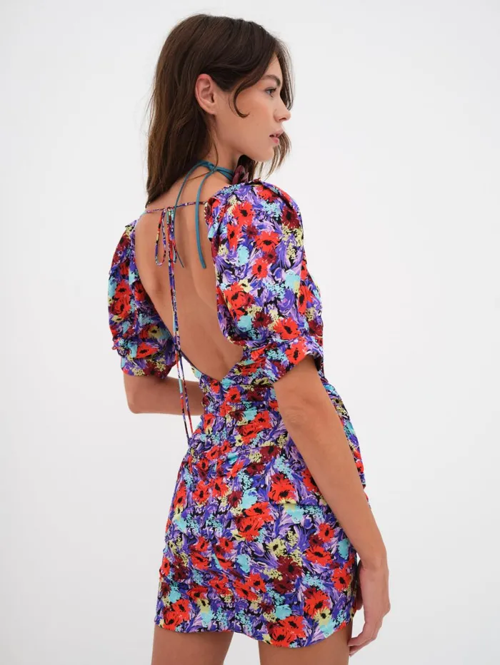 Women Chiara Puff Sleeve Mini Dress Purple For Love and Lemons Dresses Women Chiara Puff Sleeve Mini Dress Purple For Love and Lemons Dresses