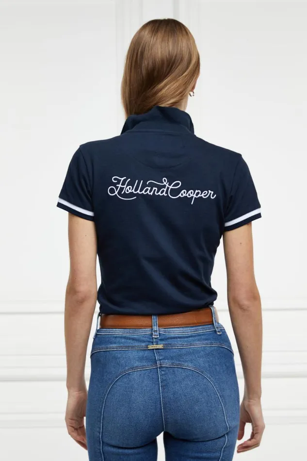 Women Classic Polo Shirt Ink Navy Holland Cooper Polo Shirts