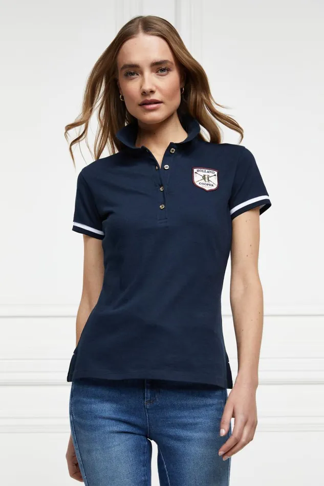 Women Classic Polo Shirt Ink Navy Holland Cooper Polo Shirts