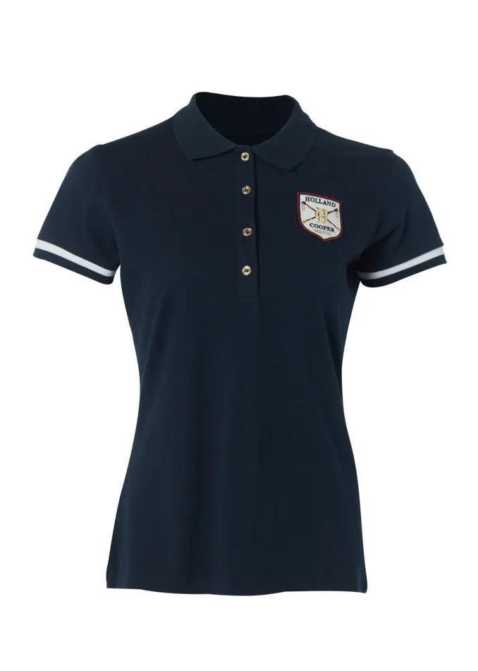 Women Classic Polo Shirt Ink Navy Holland Cooper Polo Shirts