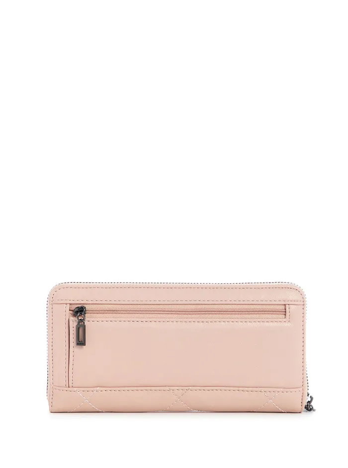 Women Clutches GUESS Blush Pink Quilted Khatia Large Wallet Women Clutches GUESS Blush Pink Quilted Khatia Large Wallet