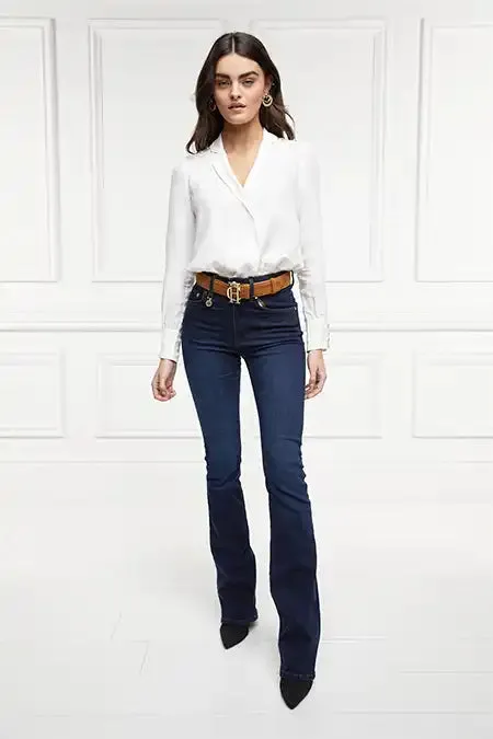 Women Cupro Shirt Bodysuit White Holland Cooper Shirts and Blouses Women Cupro Shirt Bodysuit White Holland Cooper Shirts and Blouses