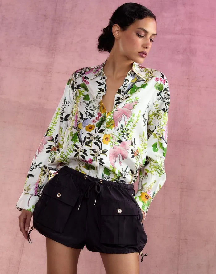Women Cynthia Rowley Bottoms Nylon Cargo Shorts Black Women Cynthia Rowley Bottoms Nylon Cargo Shorts Black