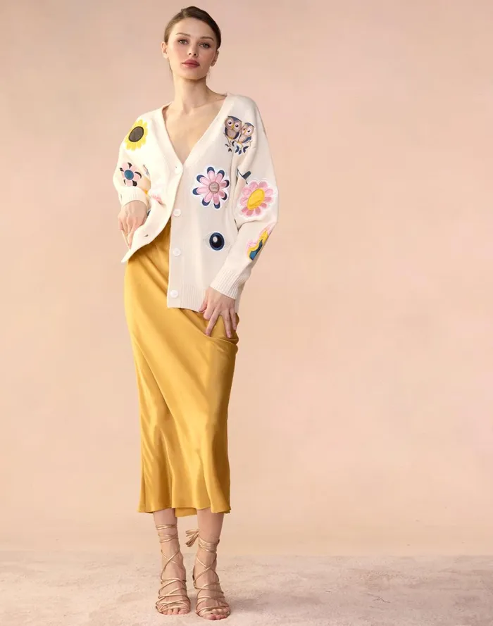 Women Cynthia Rowley Bottoms Sienna Silk Skirt Gldylw