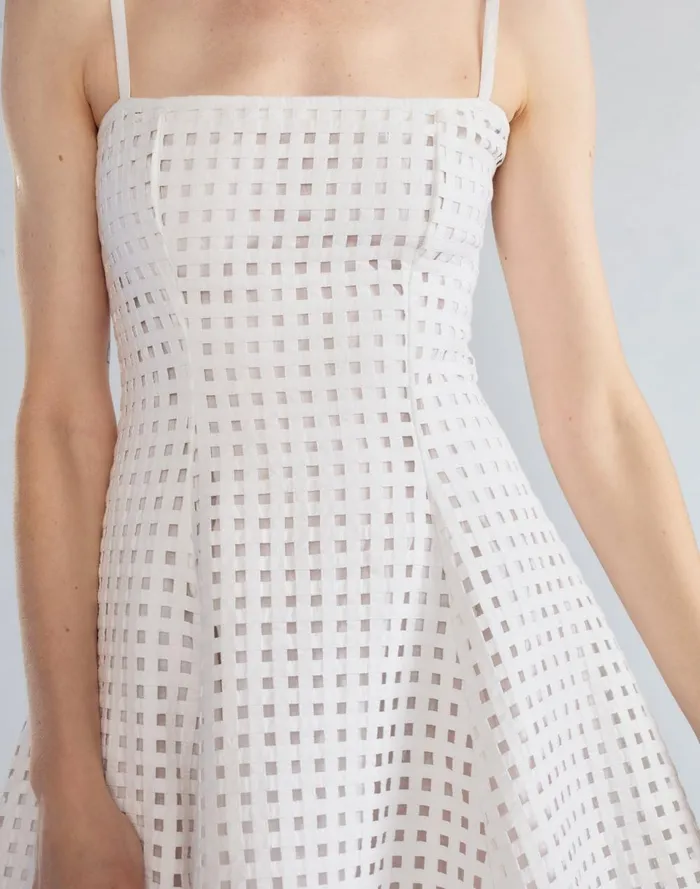 Women Cynthia Rowley Dresses Birdcage Mini Dress White
