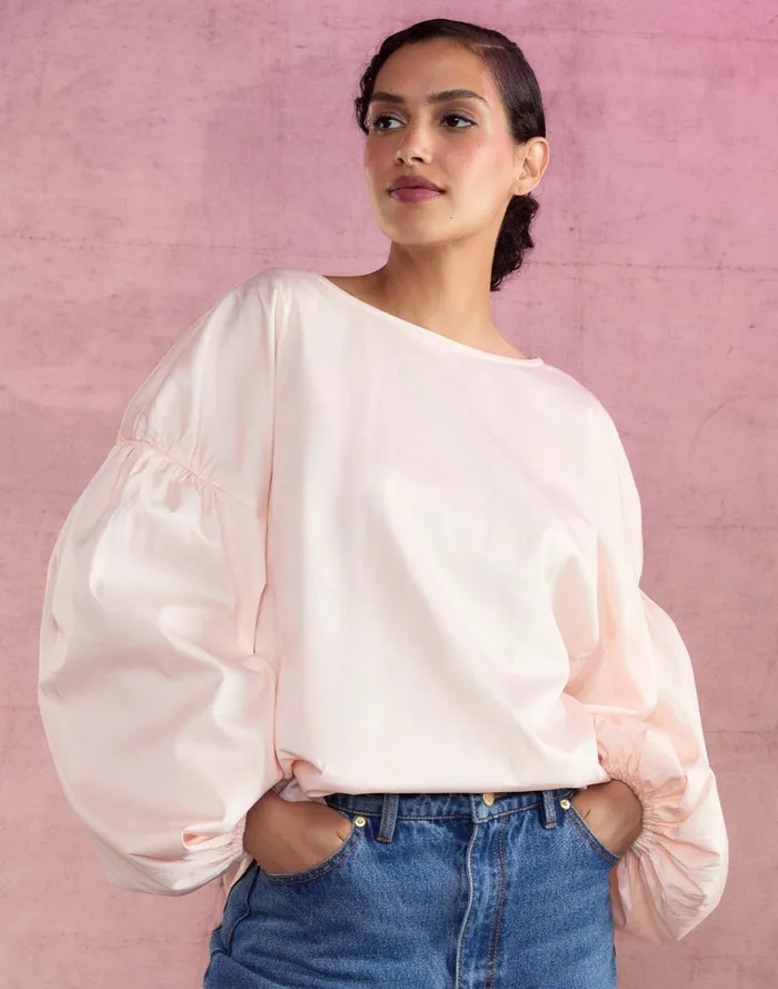 Women Cynthia Rowley Tops Geneva Cotton Blouse Pink Women Cynthia Rowley Tops Geneva Cotton Blouse Pink