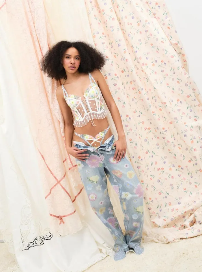 Women Daisy Blossom Bustier Multi For Love and Lemons Lingerie Women Daisy Blossom Bustier Multi For Love and Lemons Lingerie