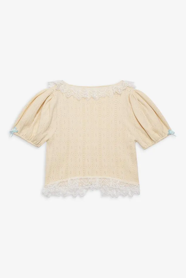 Women Daniela Knit Top Beige For Love and Lemons Tops