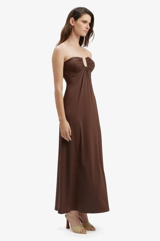 Women Day To Night Dresses Bardot Carolena Maxi Knit Dress In Chocolate Chocolate Women Day To Night Dresses Bardot Carolena Maxi Knit Dress In Chocolate Chocolate
