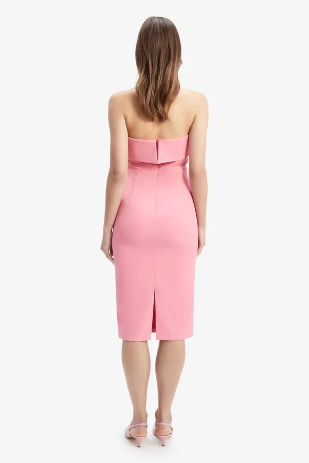 Women Day To Night Dresses Bardot Georgia Dress In Candy Pink Candy Pink